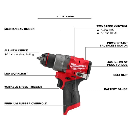 M12 FUEL™ 1/2" Drill/Driver 3403-20