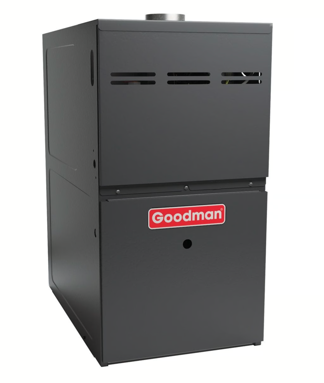 80,000 BTU 80% AFUE 9-Speed Single Stage Goodman Gas Furnace - Upflow/Horizontal